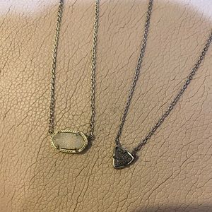Two Tarnished/damaged Kendra Scott necklaces